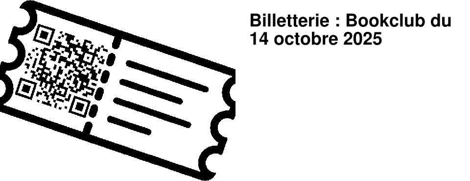 Billetterie : Bookclub du 14 octobre 2025