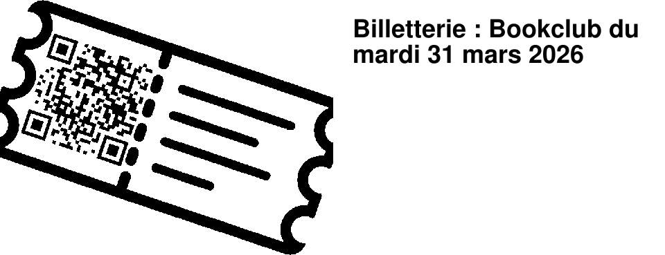 Billetterie : Bookclub du mardi 31 mars 2026